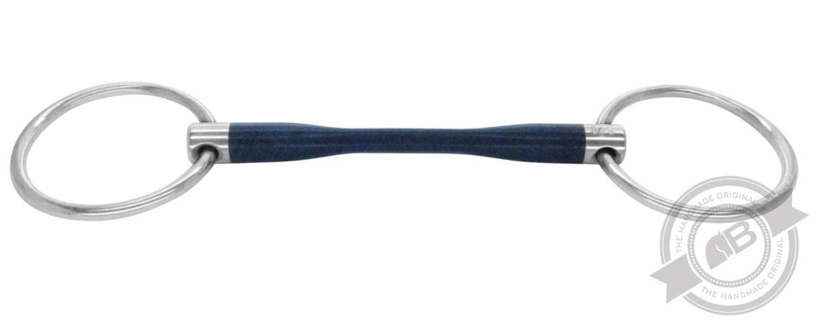 BBMMLR Bombers Blue Moulded Mullen Loose Ring – The Horse Bit Shop