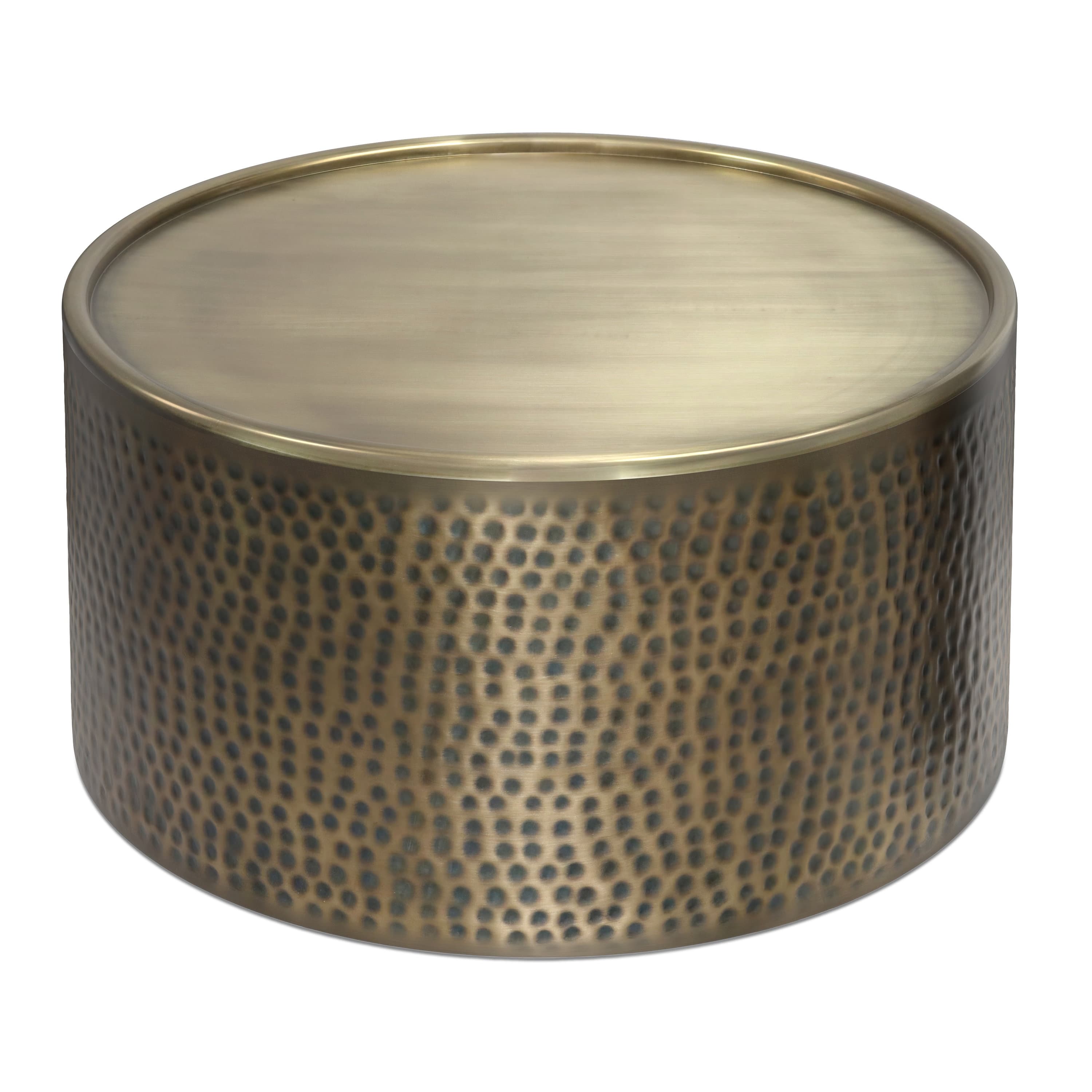 Simpli Home Corbin Metal Coffee Table, Boho Contemporary-Style Metal ...