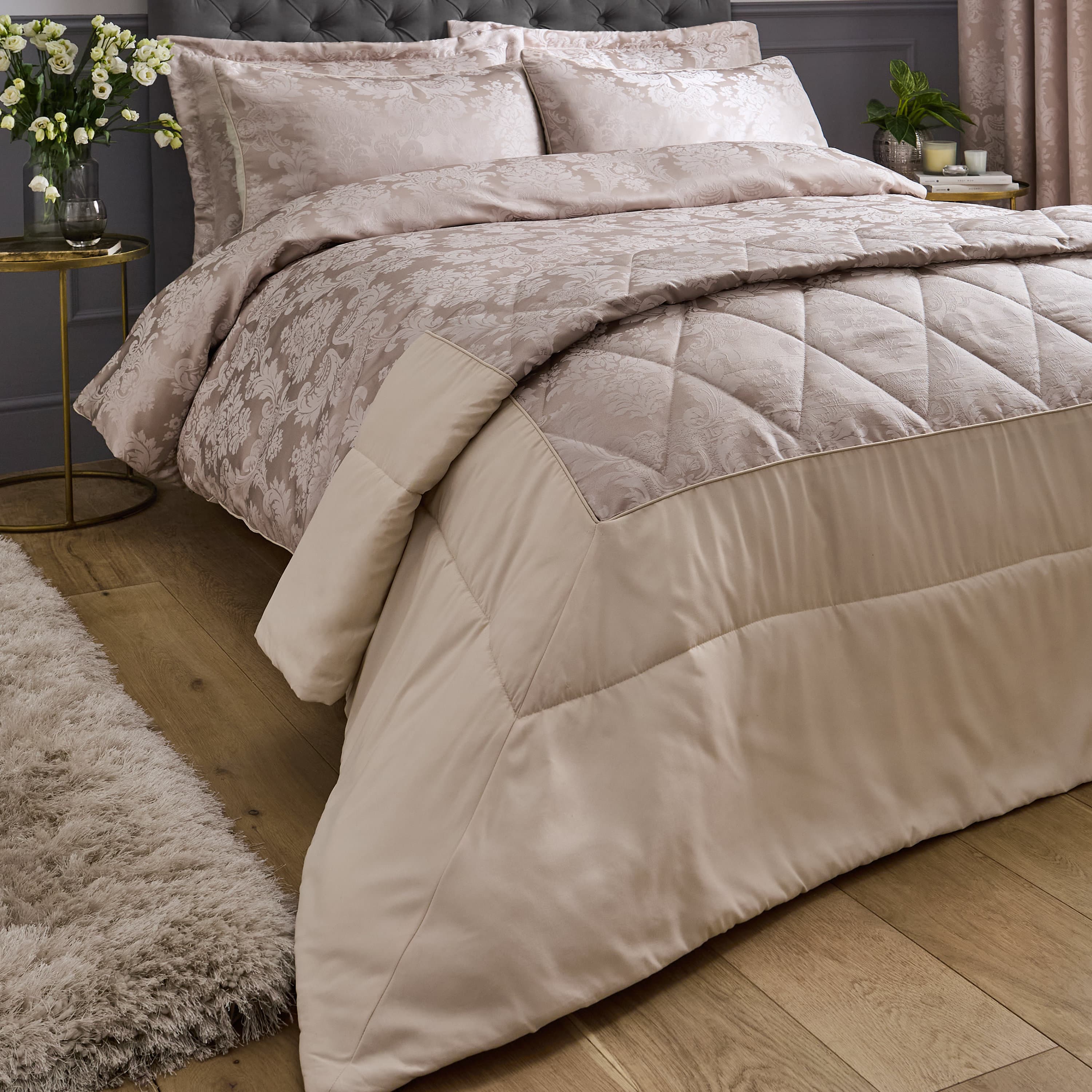 Catherine Lansfield Damask Jacquard Bedspread & Reviews | Wayfair.co.uk