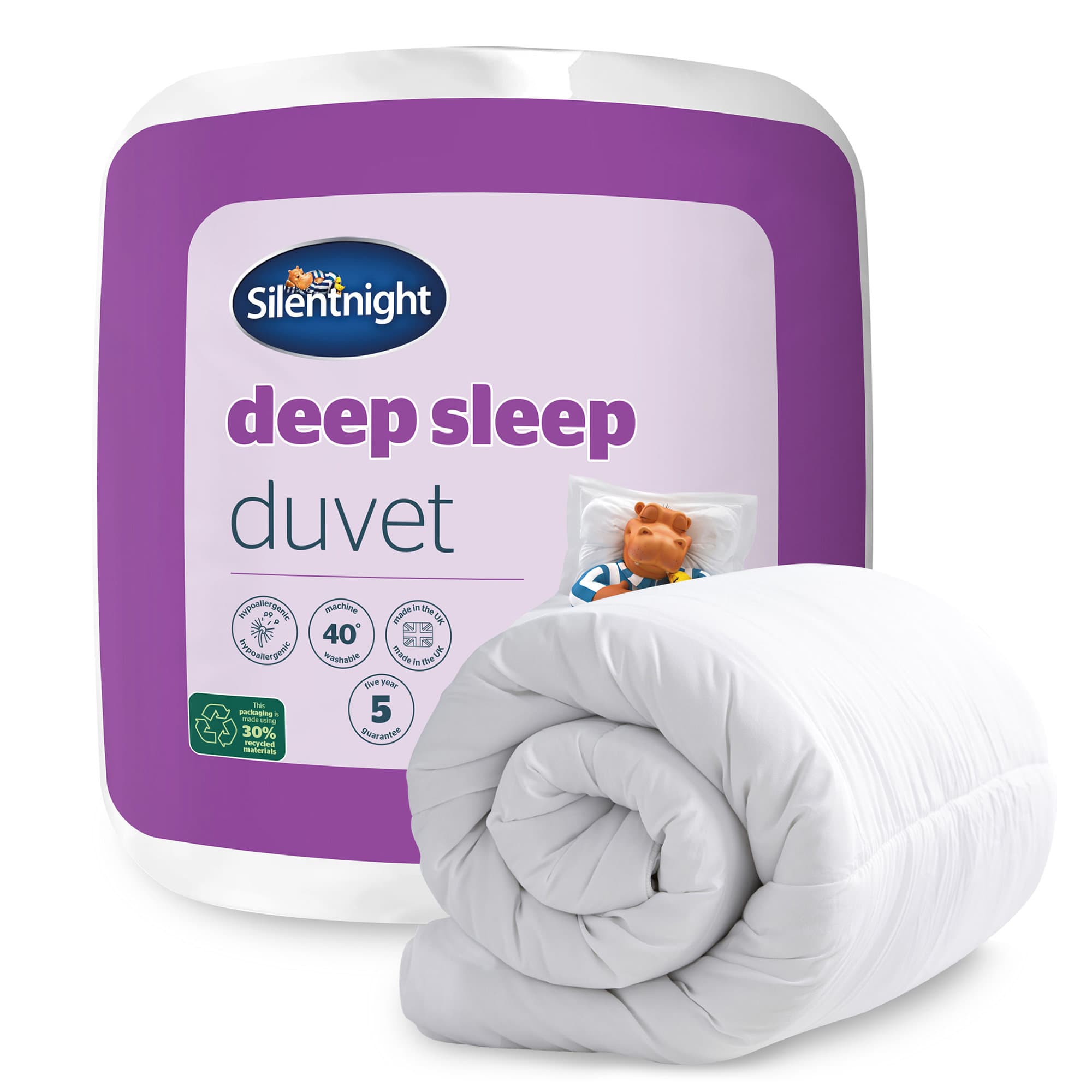 Silentnight Deep Sleep 10.5 Tog Duvet All Season Cosy and Super soft ...
