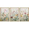 IDEA4WALL Vibrant Wildflower Green Garden Floral Boho Artwork Framed On ...