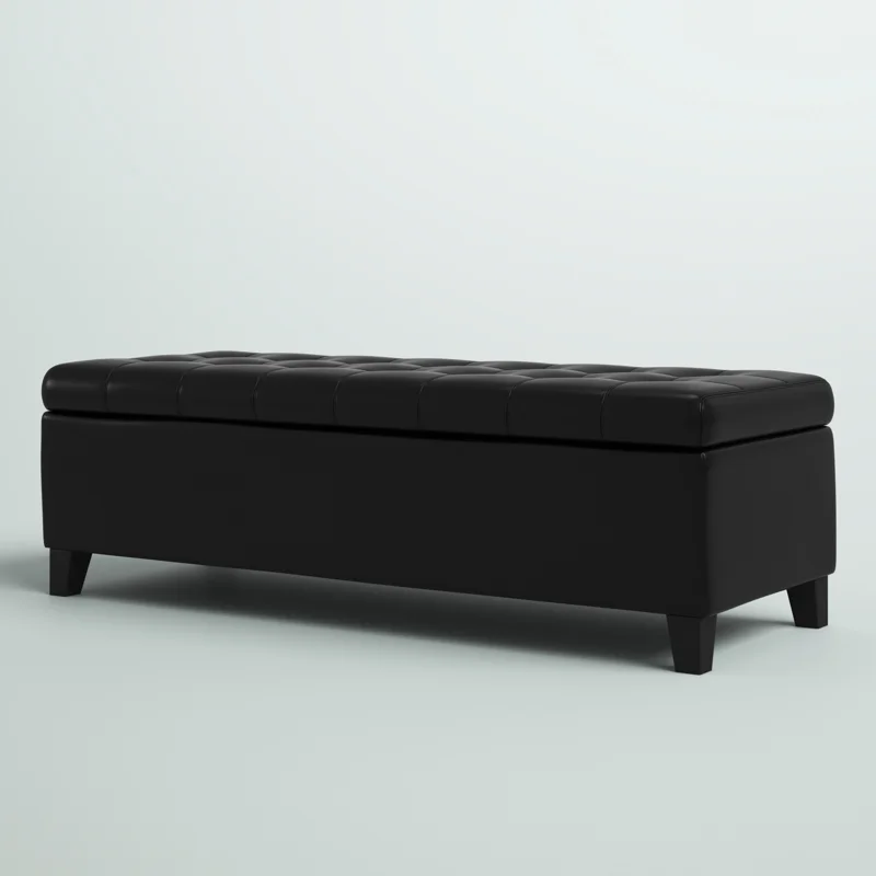 Zipcode Design™ Hillcrest Faux Leather Upholstered Storage Bench ...