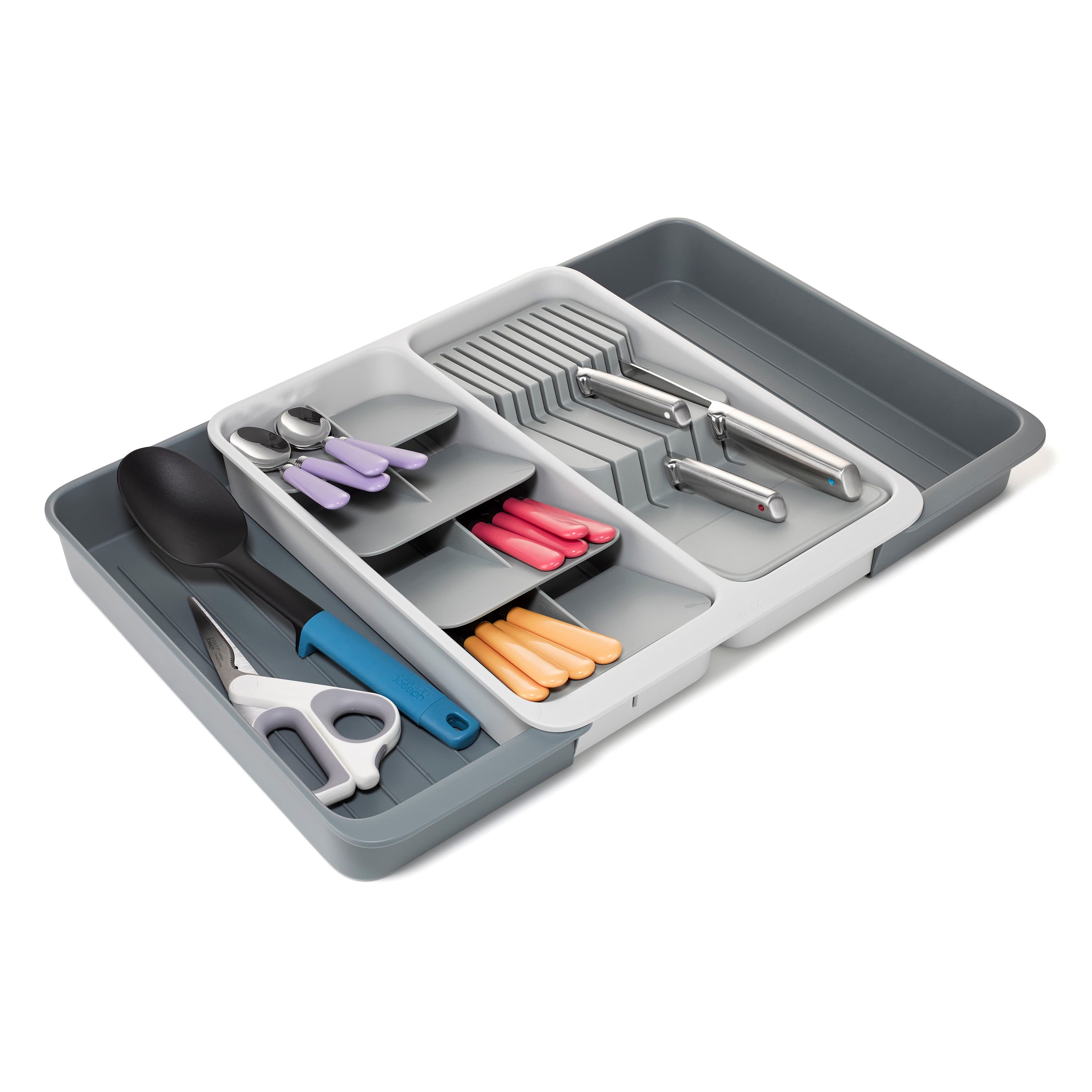 Joseph Joseph DrawerStore Expanding Tiered Cutlery and Knife Organizer ...