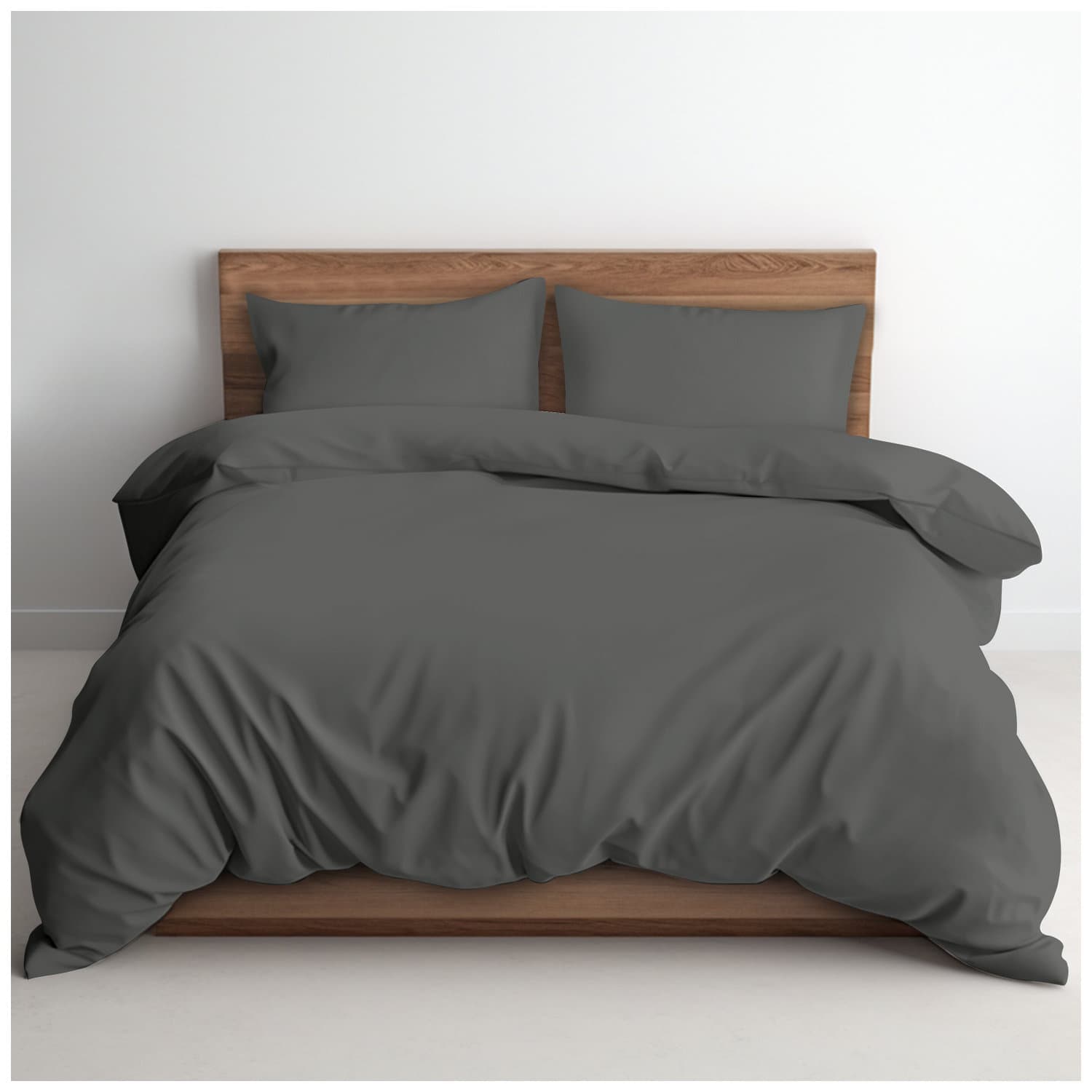 GC GAVENO CAVAILIA Microfiber Plain Dyed Duvet Cover Set with ...