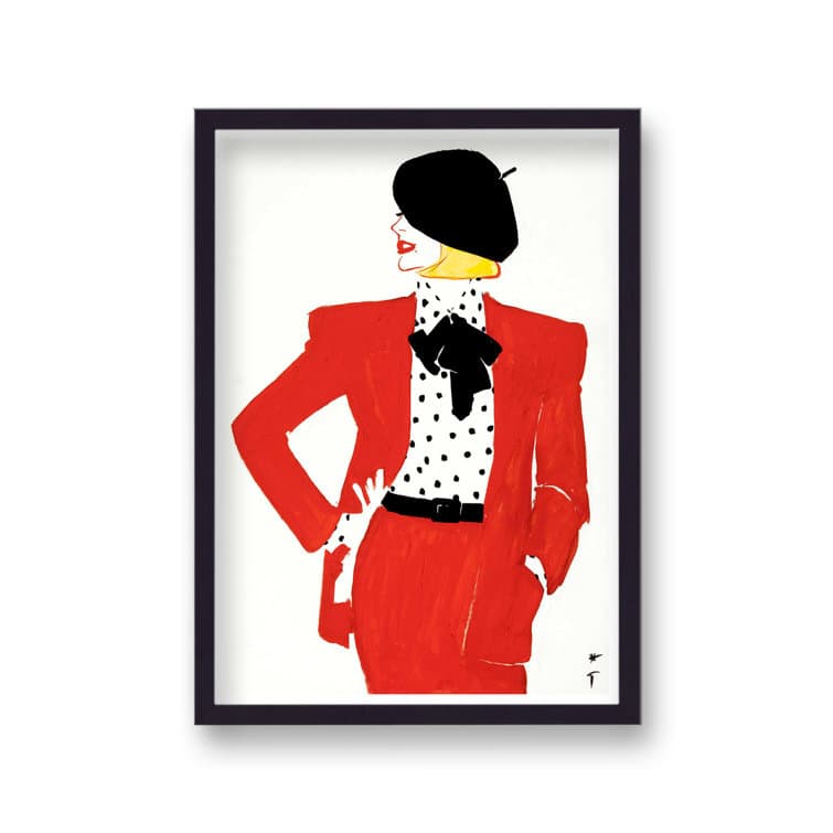 Rosdorf Park Rene Gruau Le Beret Vintage Fashion - Single Picture Frame ...