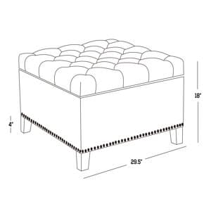 Willa Arlo Interiors Laoise Tufted Ottoman