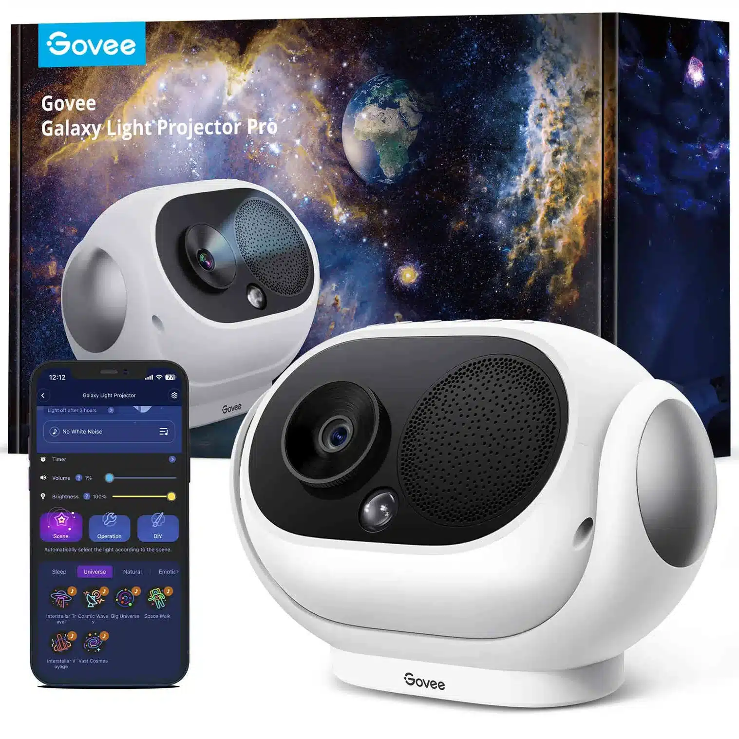 Govee Galaxy Star Projector for Room with Replaceable Optical Film ...
