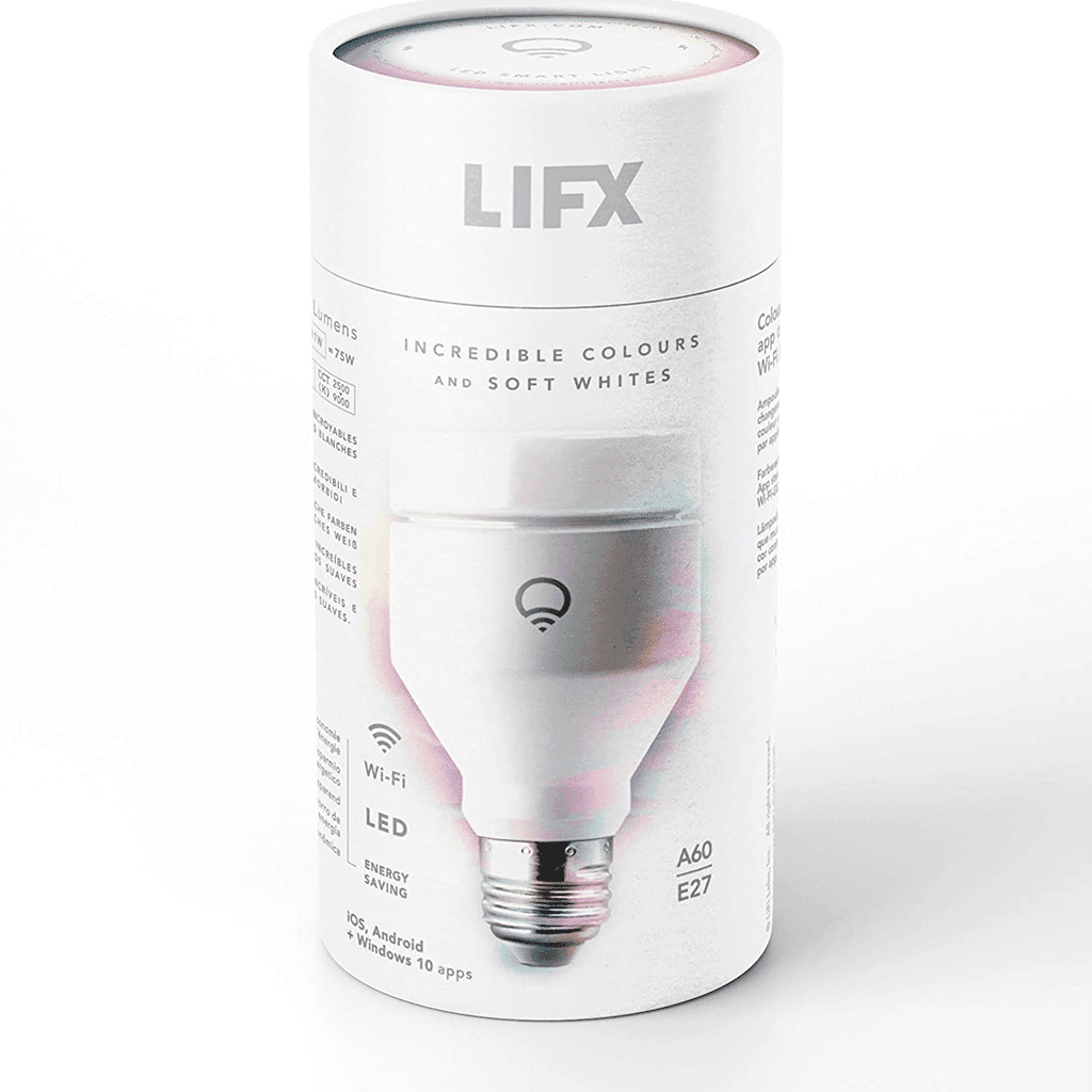 LIFX (E27) Wi-Fi Smart LED Light Bulb, Adjusta…