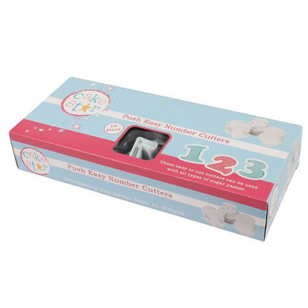 CAKE STAR PUSH EASY NUMBERS CUTTERS – Bake & Cake Brussels
