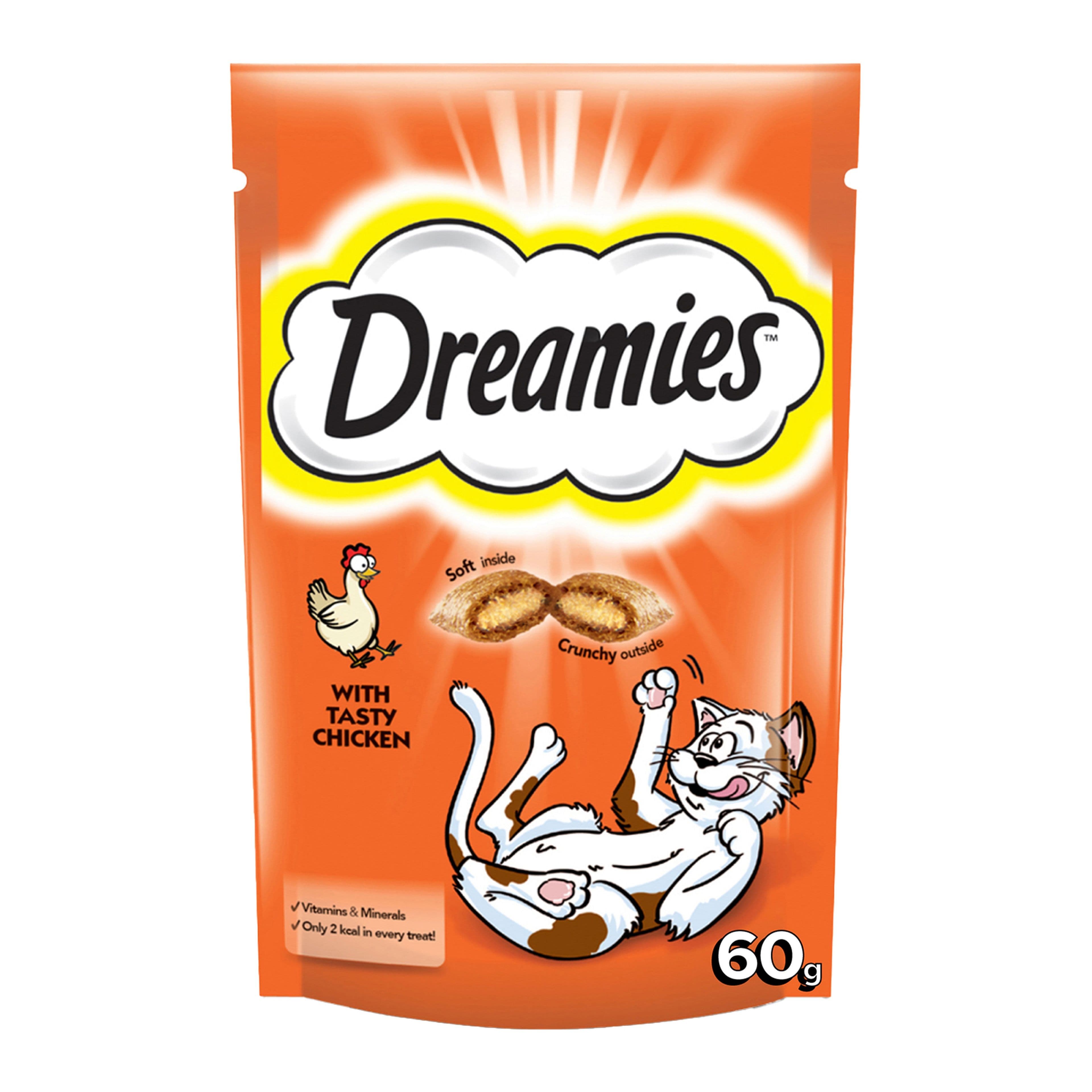 Dreamies Cat Treats with Tasty Chicken 60 g Online at Best Price | Lulu UAE
