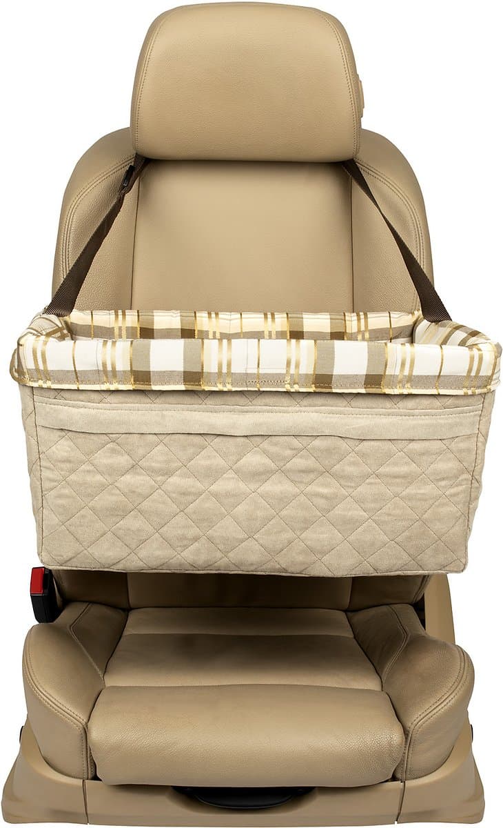PetSafe Happy Ride Quilted Booster Seat for Dogs - Elevated Pet Bed for ...