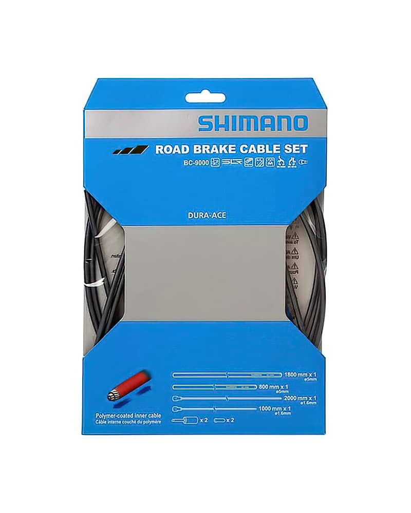 Shimano Dura Ace BC-9000 Road Brake Cable Set, Polymer Coated Black ...