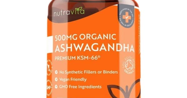 NutraVita Organic Ashwagandha KSM 66 500 mg - 60 капсули