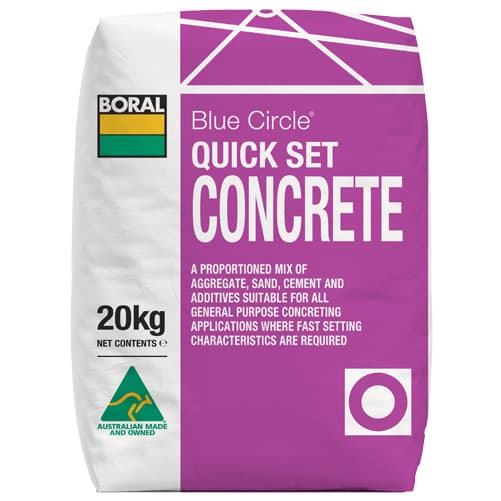 Quick Set Concrete Blue Circle 20kg Boral - BBS