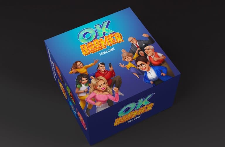 Case Study: OK Boomer. Trivia Game Design and Branding
