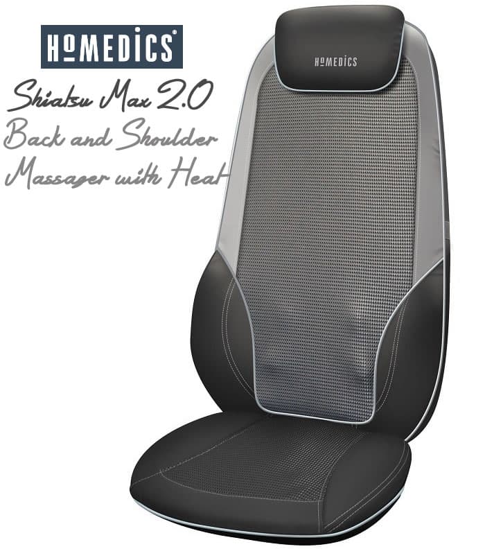 HoMedics Shiatsu Max 2.0 Back and Shoulder Massager with Heat - DB ...