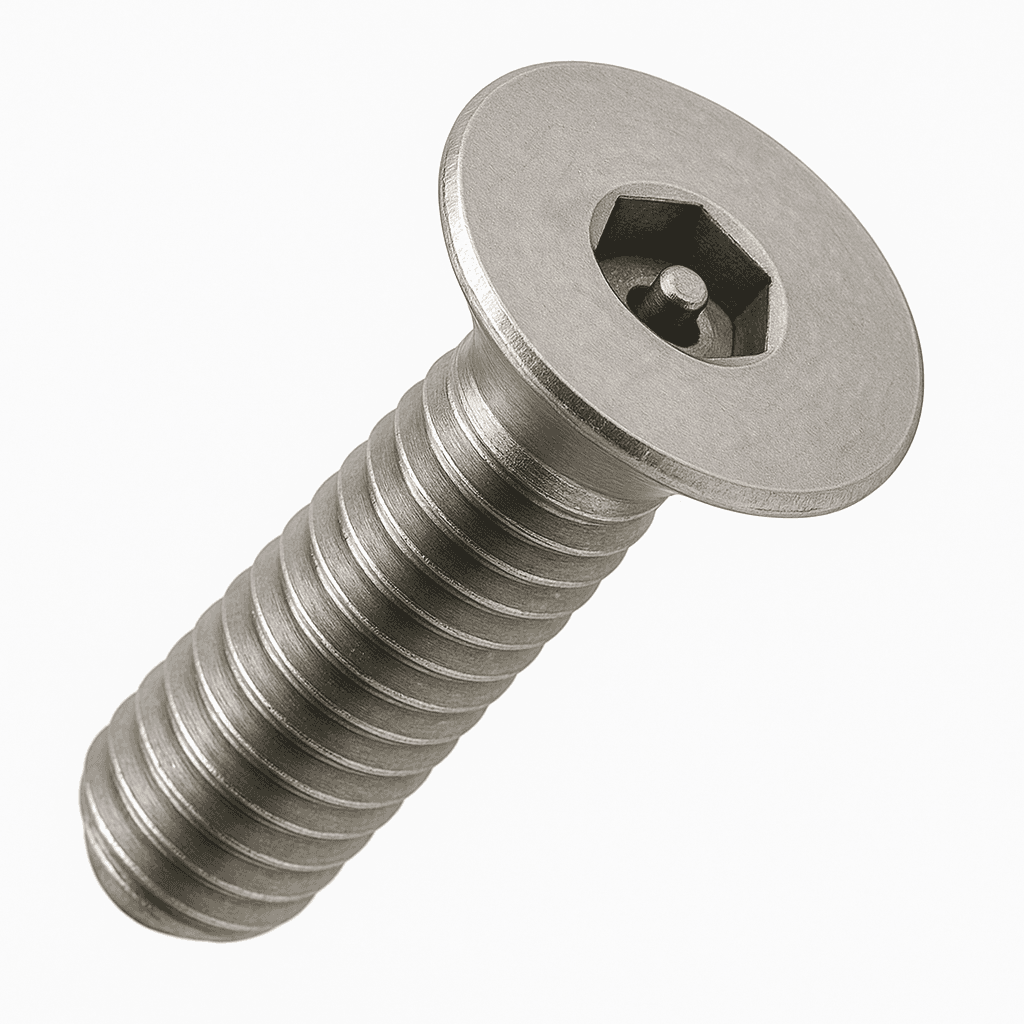 M8 x 40mm Security Machine Screws - Pin Hex Countersunk, Stainless ...