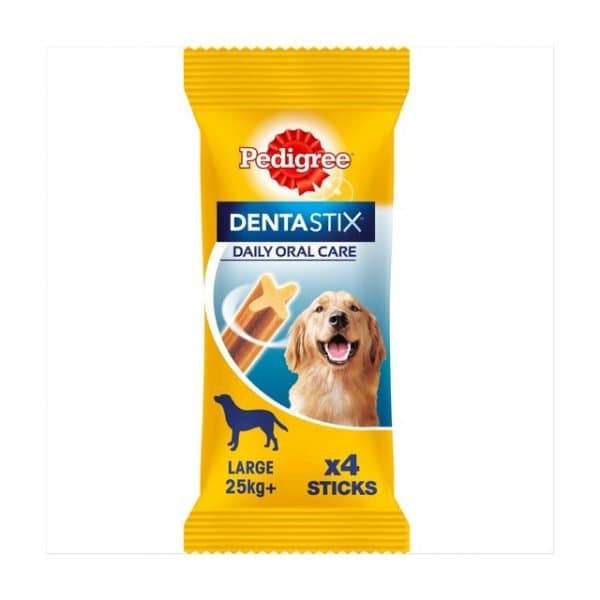 Pedigree DentaStix Daily Dental Chews Large Dog 4 Sticks *Best Before ...