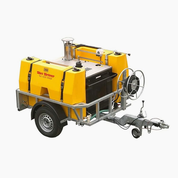 Dirt Driver Bowser Trailer Diesel Engine Hot/Cold Pressure Washer ...
