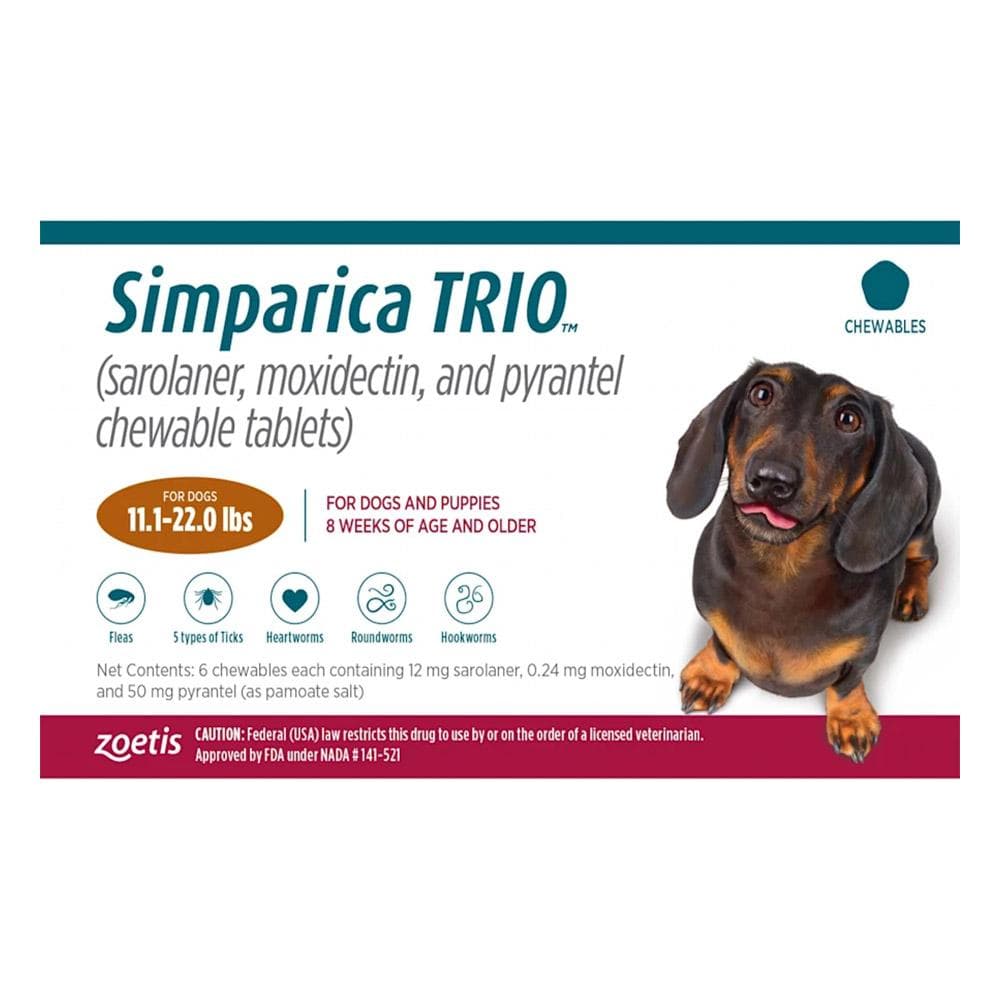 Simparica Trio Chewable Tablets for Dogs