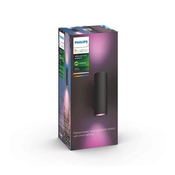 Philips - Hue Appear Outdoor Wall Light - Black - Electronics - EB ...