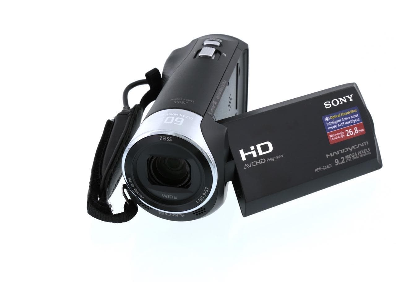 SONY Handycam CX405 HDR-CX405/B Black 1/5.8'' back-illuminated Exmor R ...