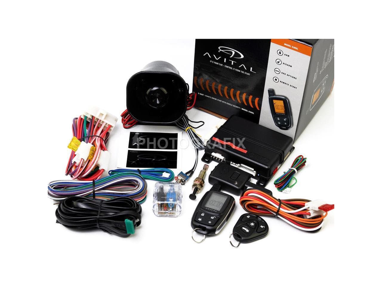 Avital 5305L 5305L 2-Way Security & Remote-Start System - Newegg.com