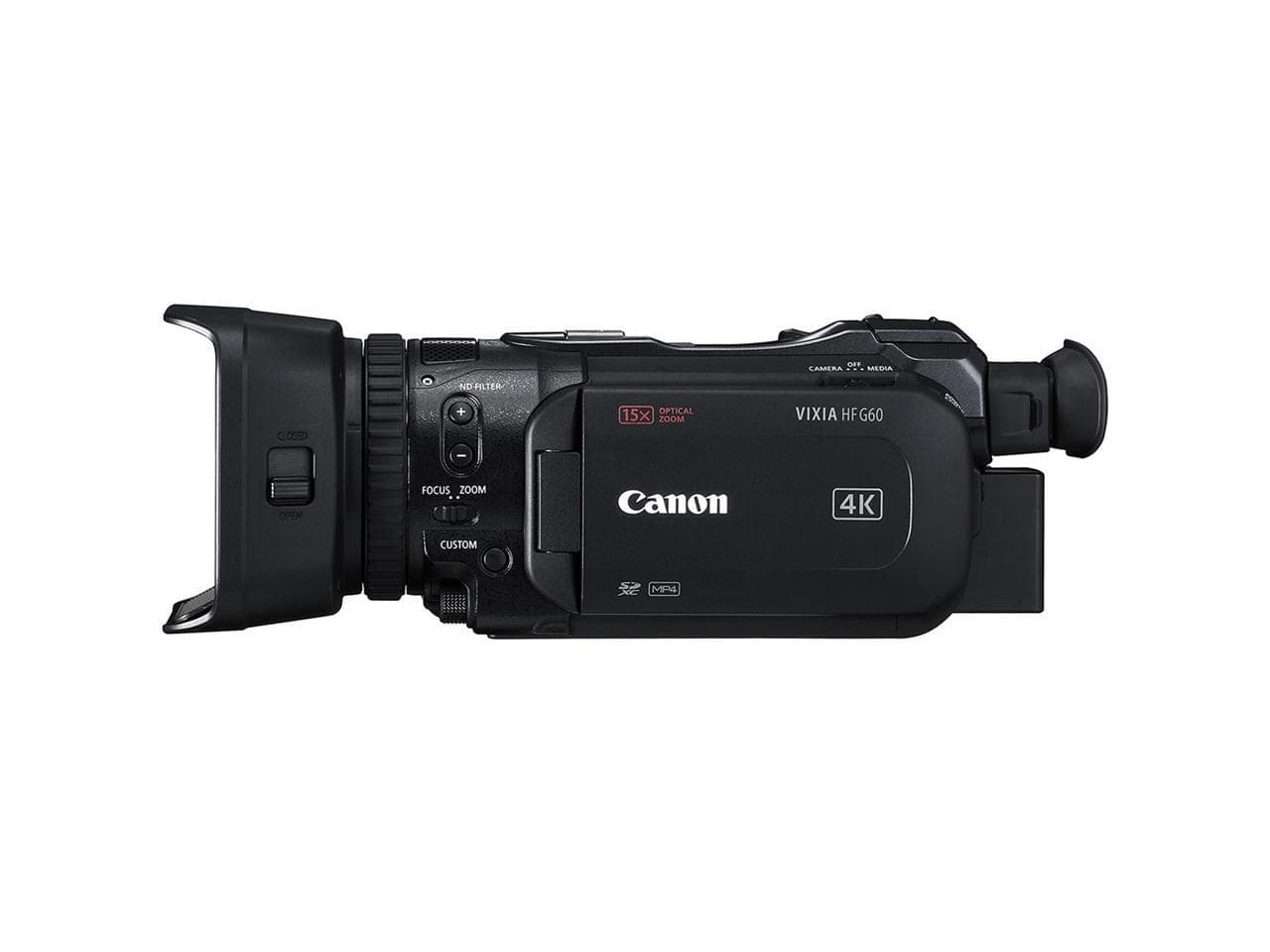 Canon VIXIA HF G60 4K UHD 13.4MP Camcorder, 15x Optical Zoom #3670C002 ...