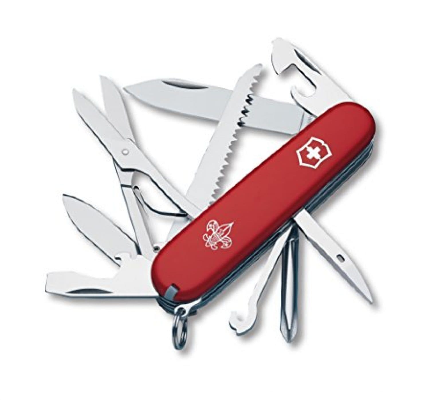 Victorinox Swiss Army Huntsman Red Boy Scout Collection Knife, 91mm ...