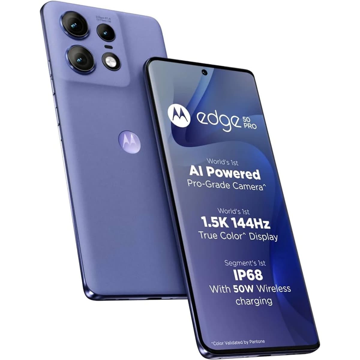 Motorola Edge 50 Pro 5G with 68W Charger (Luxe Lavender, 256 GB) (8 GB RAM