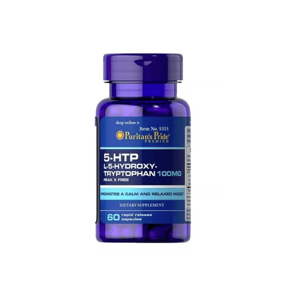 5-HTP 100mg 60 Cápsulas de rápida absorção - Puritan´s Pride - BH ...