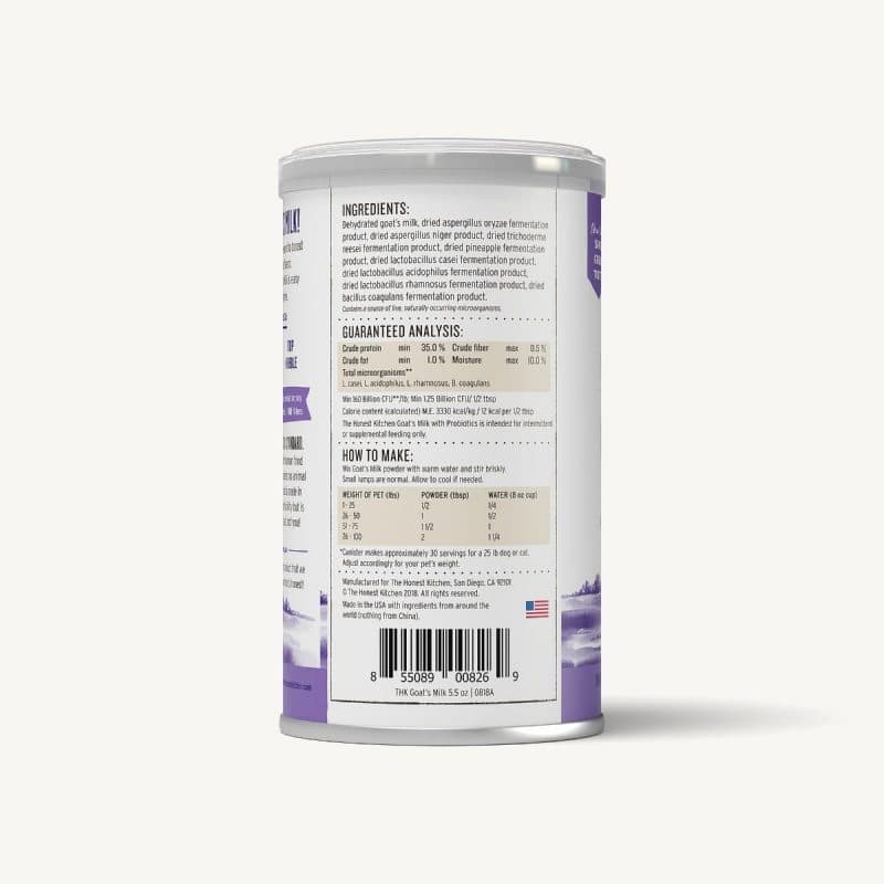 The Honest Kitchen - Instant Goat's Milk with probiotics - Biopaw