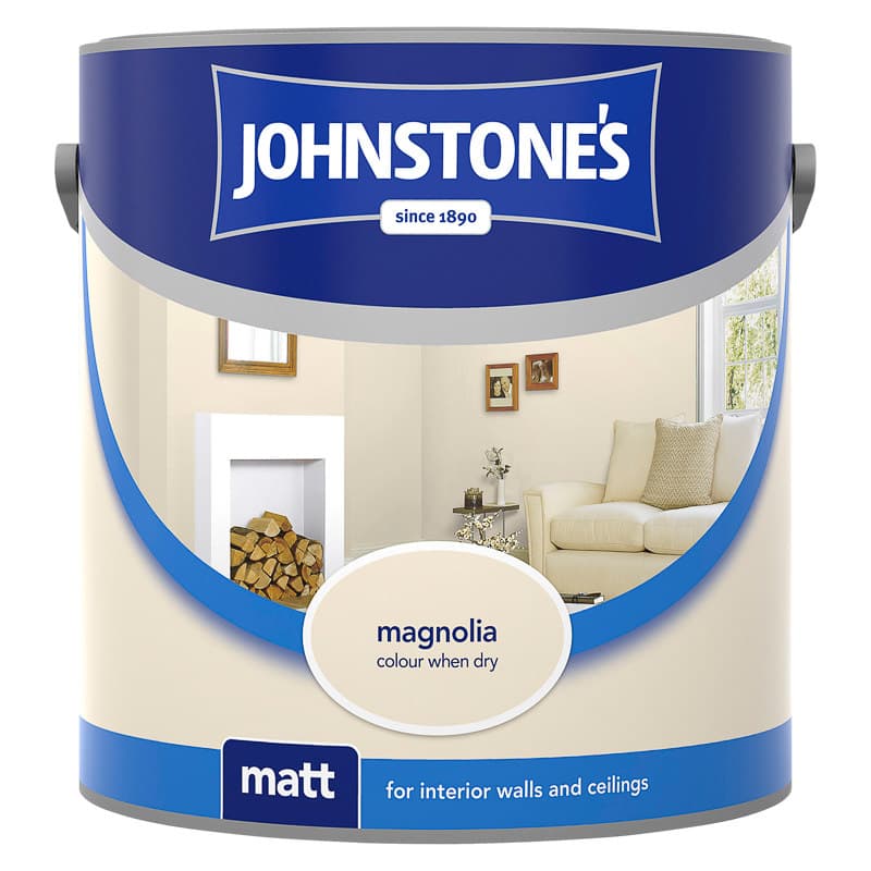Johnstone's Vinyl Matt Emulsion Magnolia 2.5L | Wall Paint