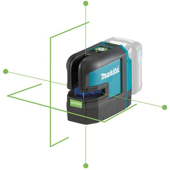 Makita Kreuzlinienlaser SK106GDZ, selbstnivellierend, grüner Laser ...
