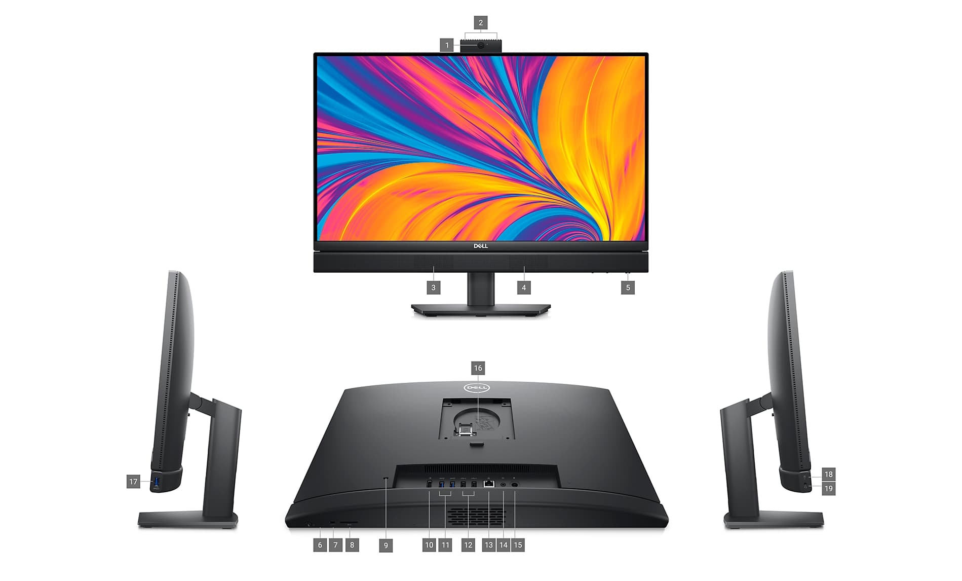 Dell OptiPlex 7420 All In One - all-in-one - Core i5-14500T 1.7 GHz - 8 ...