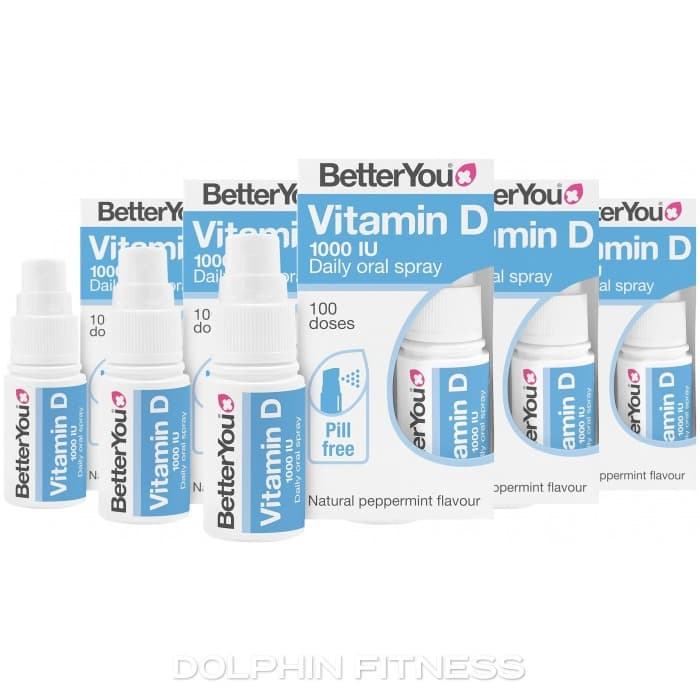 BetterYou D1000 Vitamin D Daily Oral Spray 6 x 15 ml