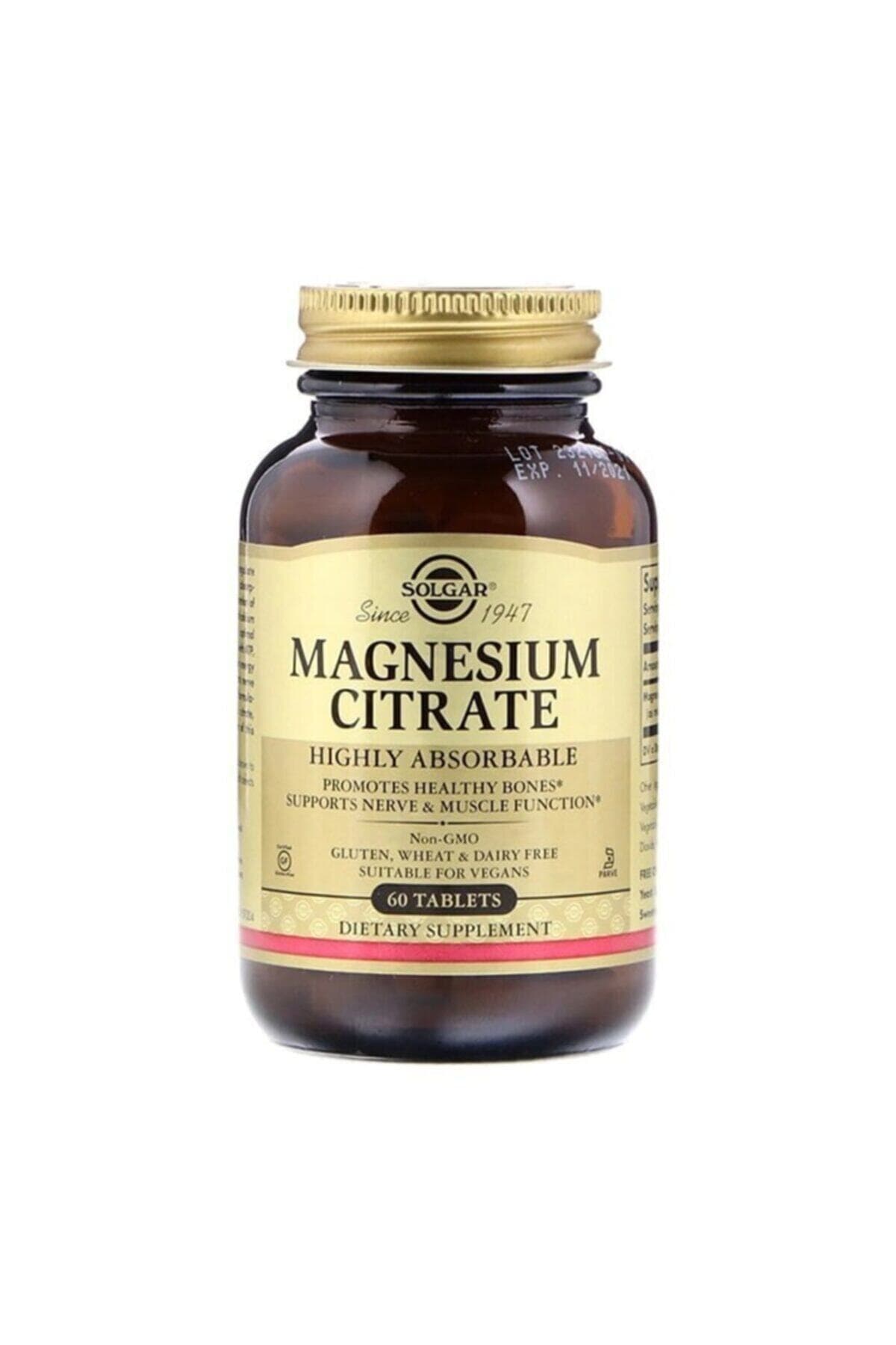 Solgar Magnesium Citrate 200 Mg 60 Tablet Fiyatı, Yorumları - Trendyol