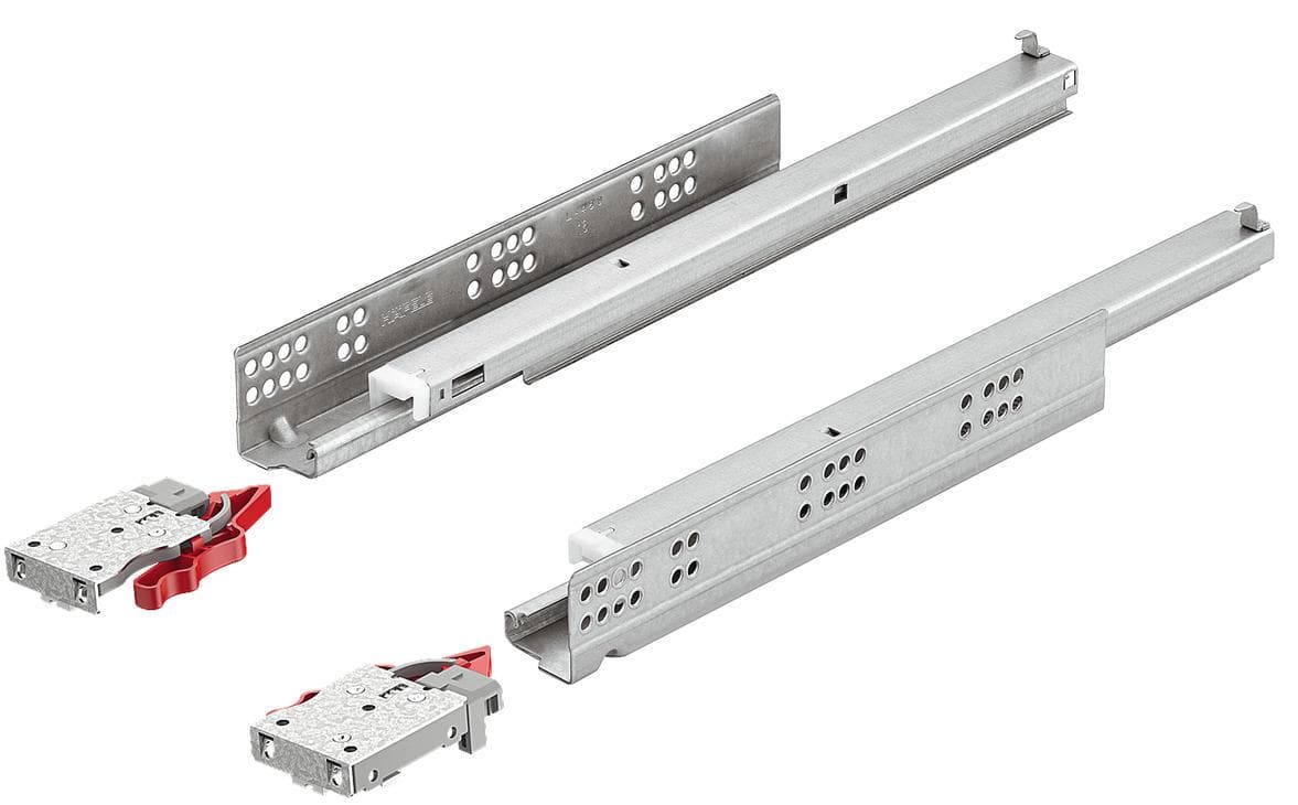 Concealed Drawer Runners, Full Extension, Soft Close, Hafele Matrix, 30 Kg