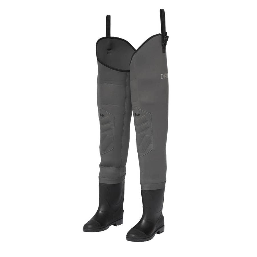 DAM Dryzone Neoprene Hip Waders With Cleated Sole – Glasgow Angling Centre