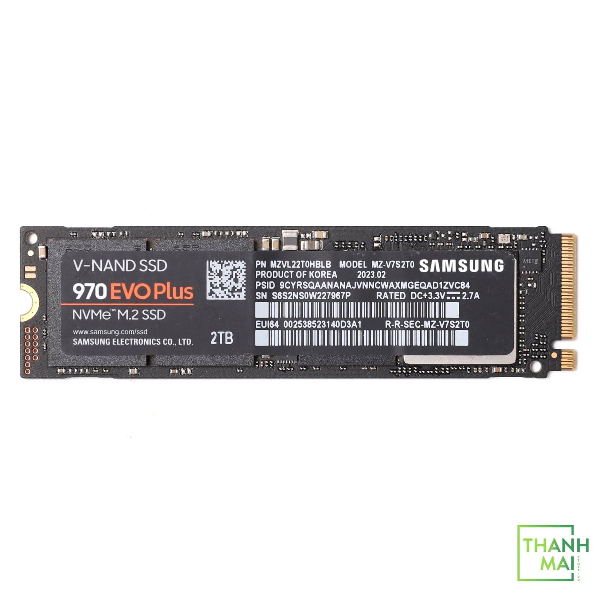 Ổ Cứng SSD Samsung 970 Evo Plus 2TB M2 NVMe PCIe Gen3 x4 2280 | MZ-V7S ...