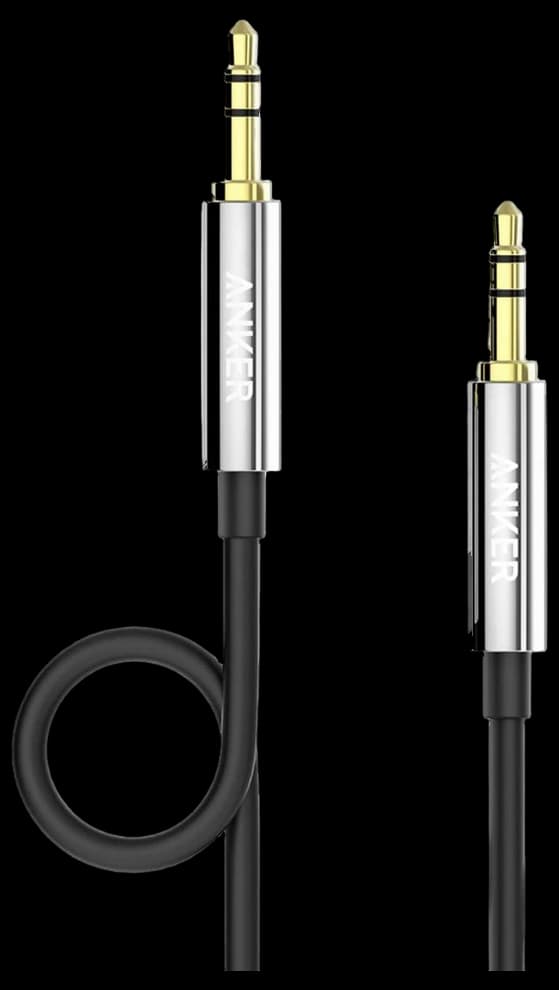 Amazon.com: Anker 3.5mm Premium Auxiliary Audio Cable (4ft / 1.2m) AUX ...