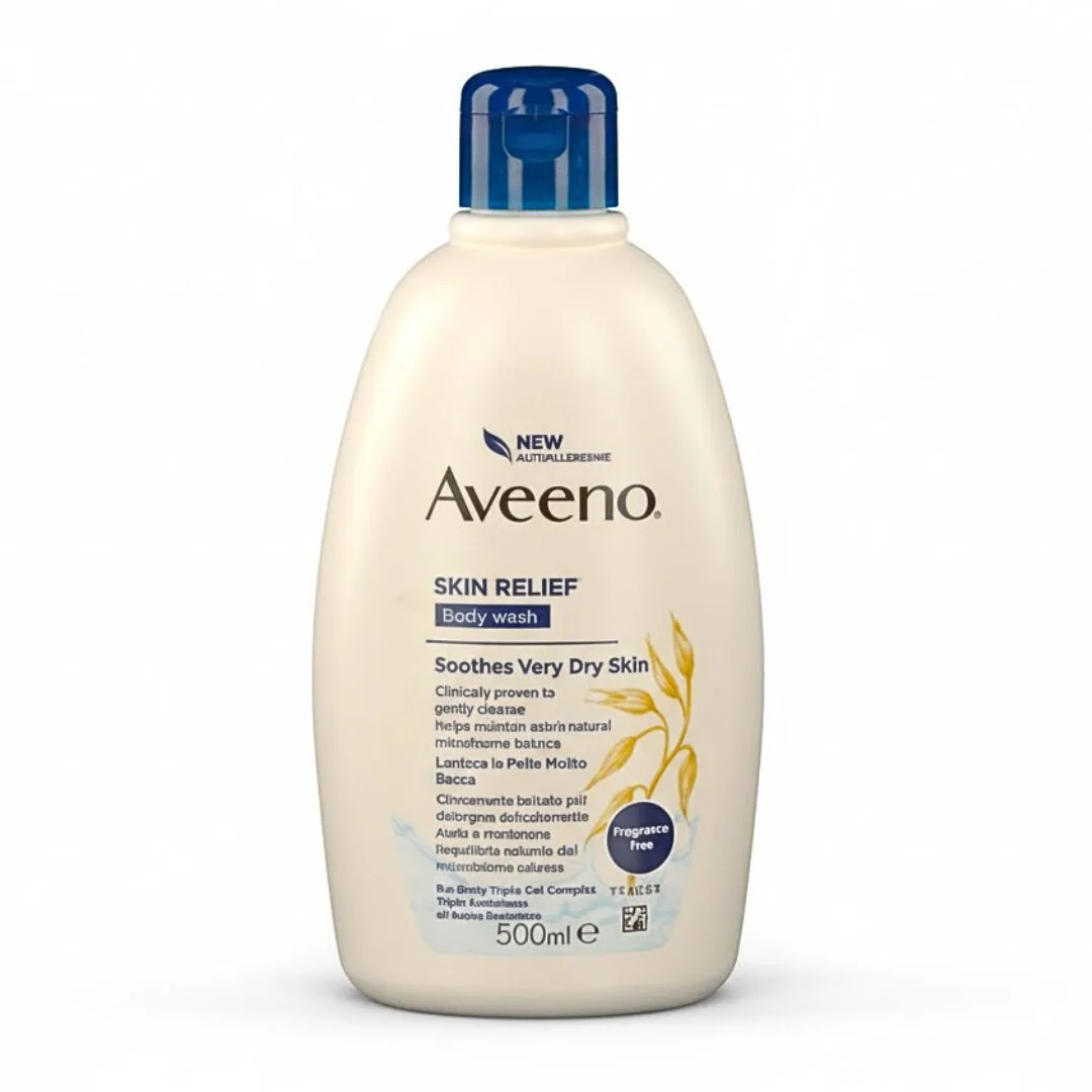 Aveeno Skin Relief Moisturizing Body Wash, Soap Free for Sensitive Skin ...