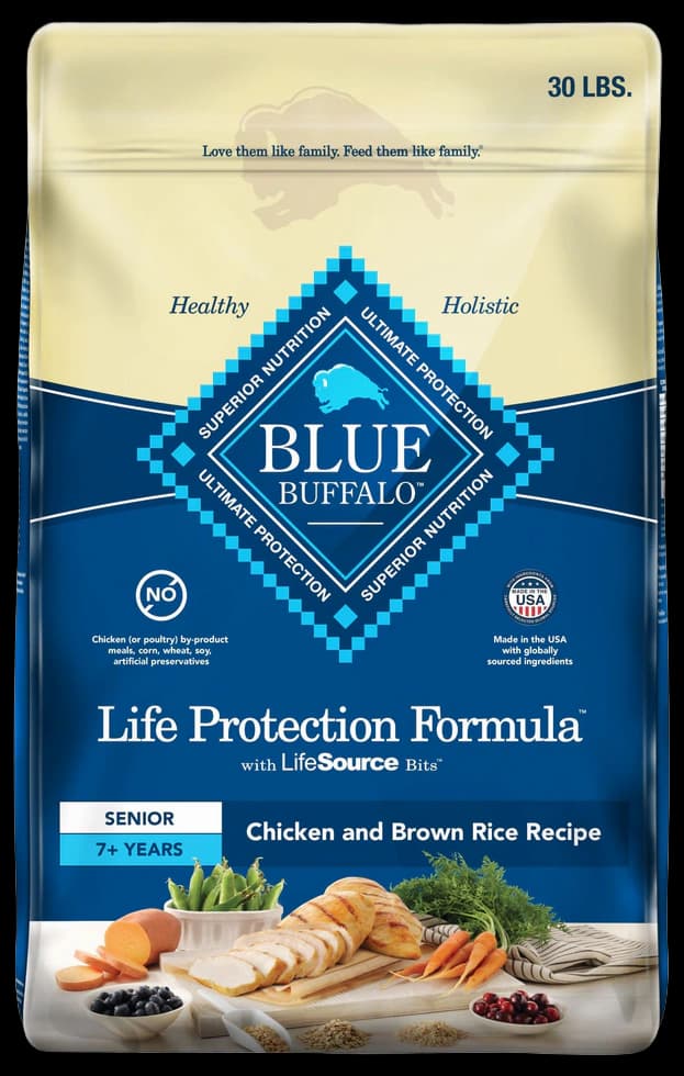 Blue Buffalo Life Protection Formula Senior Dry Dog Food, Supports ...