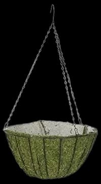 Amazon.com: 12" Sphagnum Moss Hanging Basket with Wire Hanger (BMH ...
