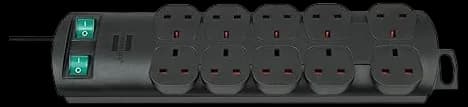 Brennenstuhl Primera-Line 8-way Extension Lead (Power strip with switch ...