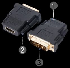 Amazon.com: Cable Matters 2-Pack HDMI to DVI Adapter (DVI to HDMI ...