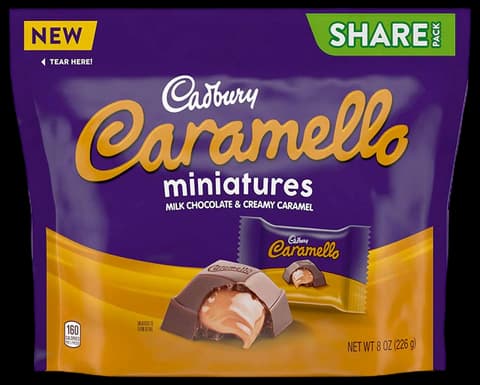 Snapklik.com : CADBURY CARAMELLO Miniatures Chocolate Candy Share Packs ...