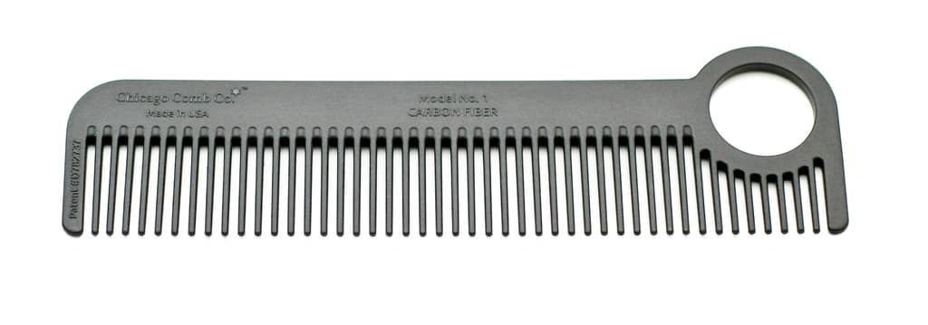 Chicago Comb Model No. 1 Carbon Fiber Comb