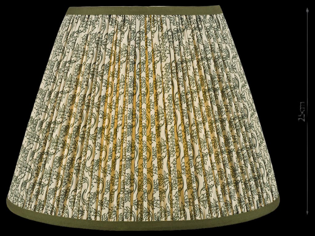 Dar Ikat Taupe Cotton Empire Shade 25cm – Amos Lighting + Home