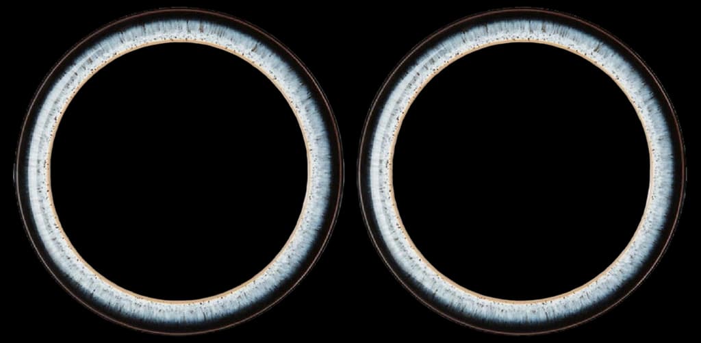 Denby - Halo Small Plates Set of 2 - Reactive Glaze Dishwasher ...